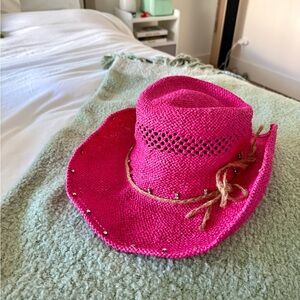 Pink Wide Brim Hat